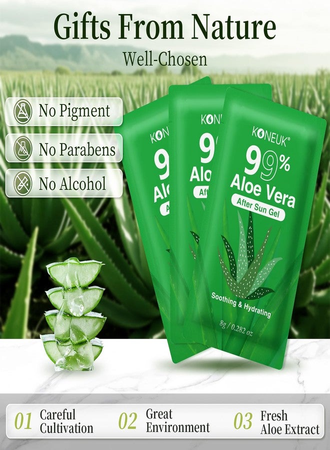KONEUK 30 Pack Aloe Vera Gel for Face, Hair, Skin, Sunburn Relief, 99% Pure Aloe Vera Gel for After Sun Skin Care Relief, Bulk Aloe Gel Travel Size for All Skin Types - Image 2